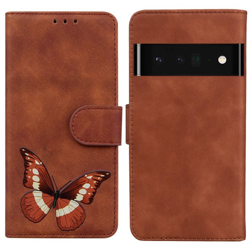 Bescherming Hoesje Google Pixel 6 Skin-touch Butterfly