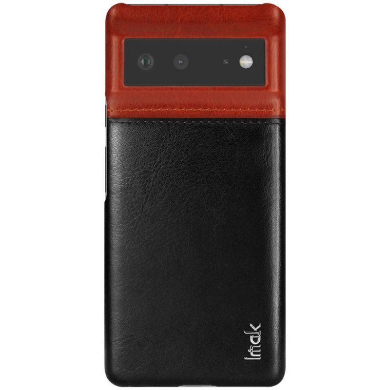 Case Hoesje Google Pixel 6 Telefoonhoesje Imak Ruiyi-serie Leereffect