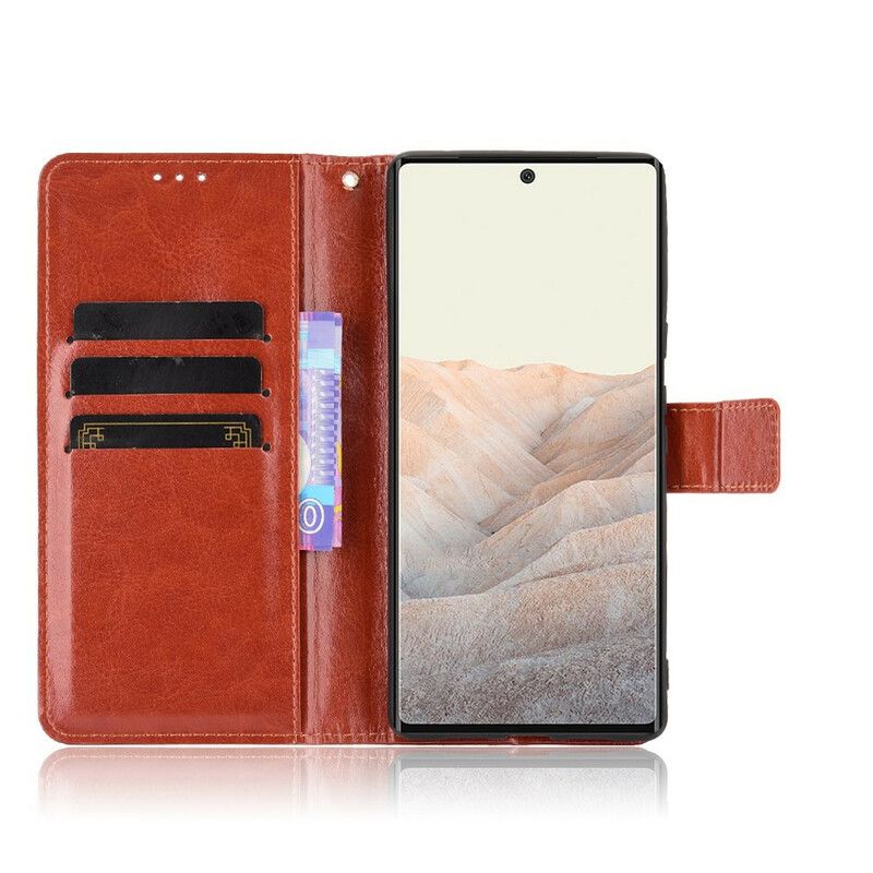 Flip Case Leren Google Pixel 6 Flitsend Kunstleer