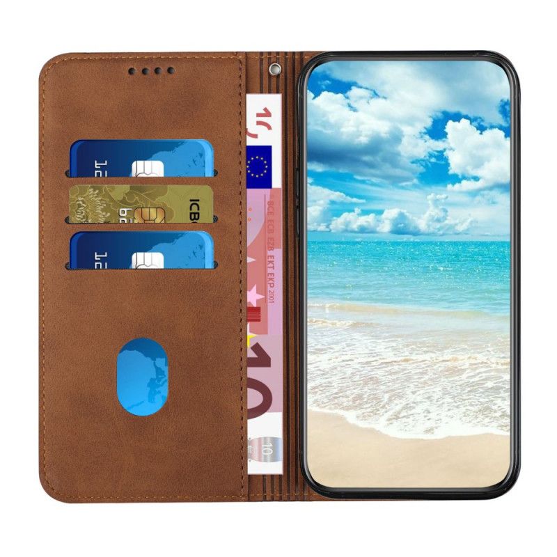 Folio-hoesje Google Pixel 6 Geo-leereffect Bescherming Hoesje