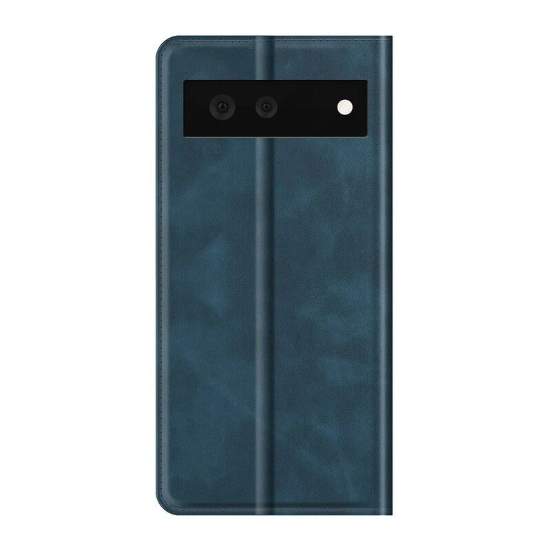 Folio-hoesje Google Pixel 6 Huid-aanraking Bescherming Hoesje