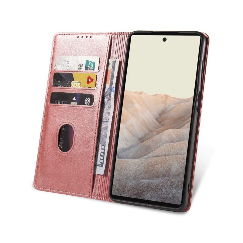 Folio-hoesje Google Pixel 6 Magnetisch Leereffect Bescherming Hoesje