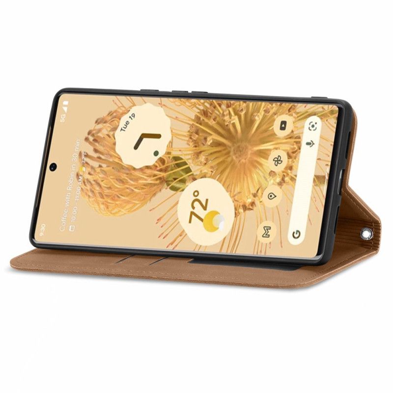 Folio-hoesje Google Pixel 6 Skin-touch Vintage Design