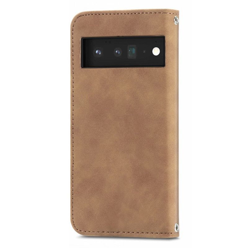 Folio-hoesje Google Pixel 6 Skin-touch Vintage Design