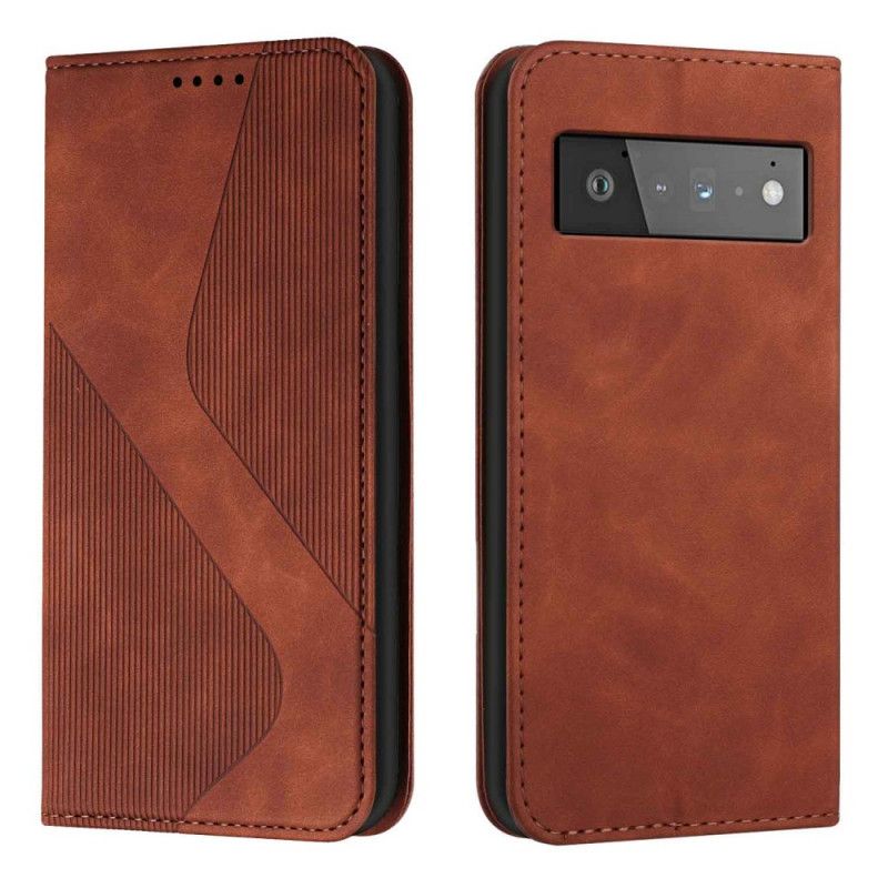 Folio-hoesje Google Pixel 6 Style Leder S-design