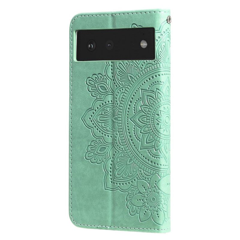 Folio-hoesje Google Pixel 6 Telefoonhoesje Bloemenmandala