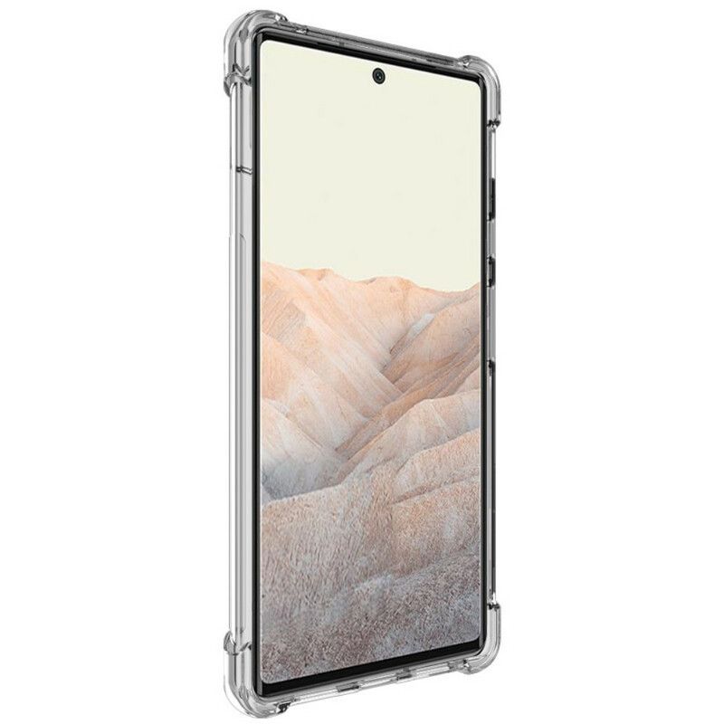 Hoesje Google Pixel 6 Transparant Met Imak Screen Film Bescherming Hoesje