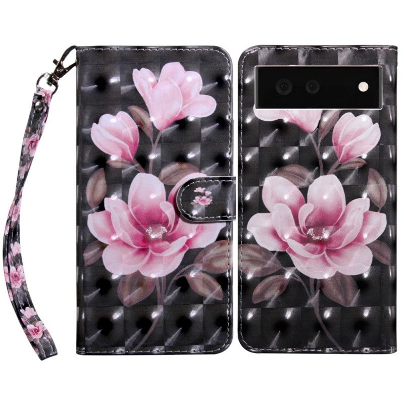 Leren Hoesje Google Pixel 6 Bloesem Bloemen