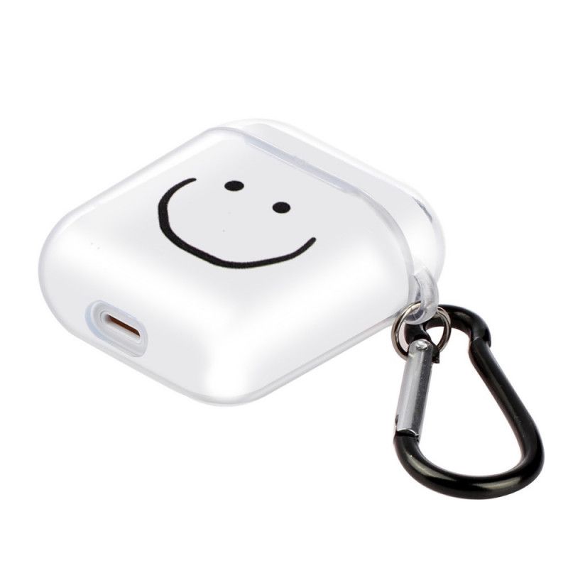 Case Hoesje AirPods Telefoonhoesje Transparante Siliconen Emoji