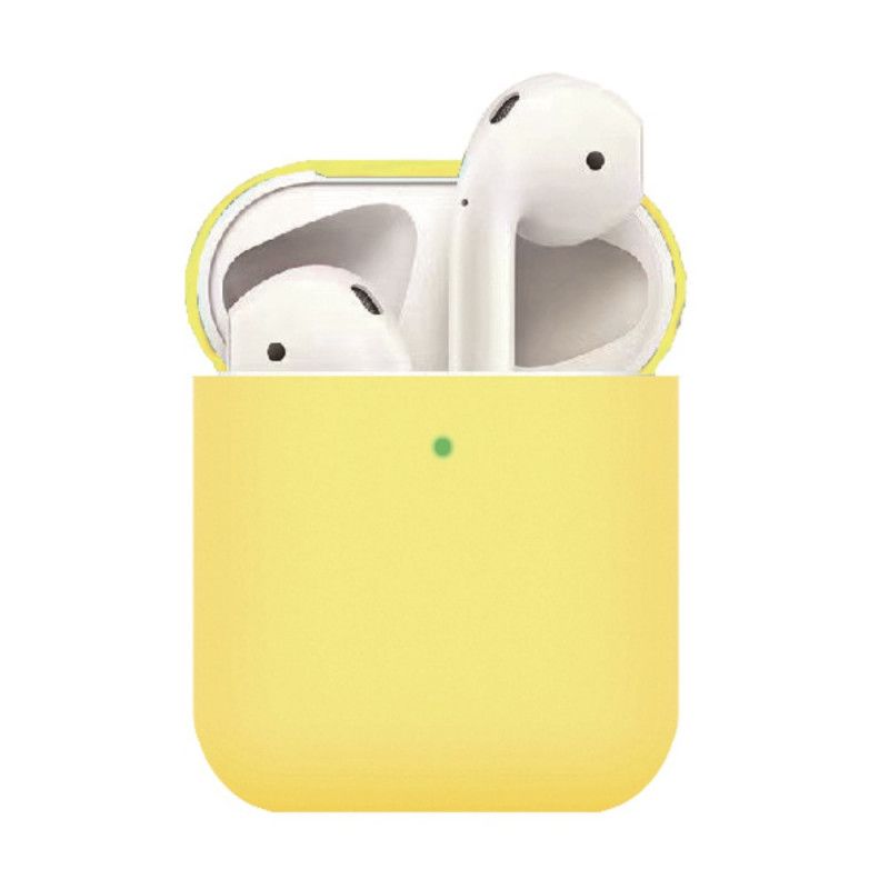 Cover Hoesje AirPods Wit Zwart Telefoonhoesje Mat Siliconen