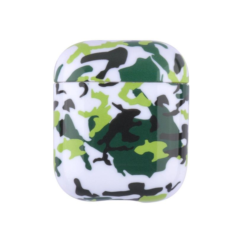 Hoesje AirPods Groen Rood Camouflageontwerp