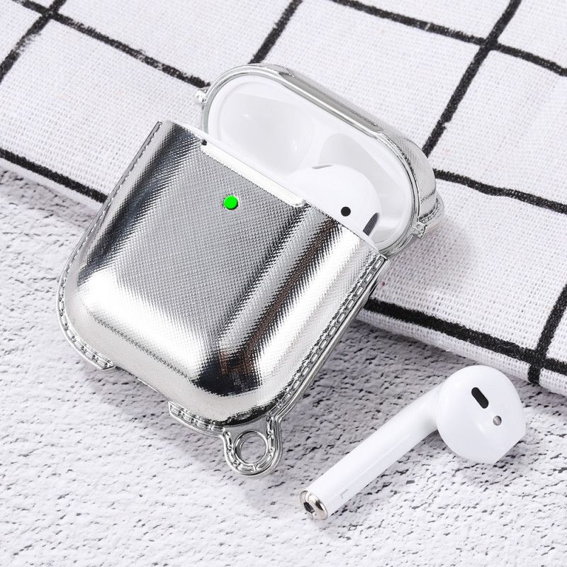 Hoesje AirPods Rood Zwart Designer Siliconen