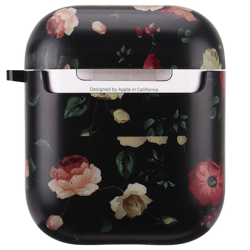 Hoesje voor AirPods Rood Stijve Bloemen