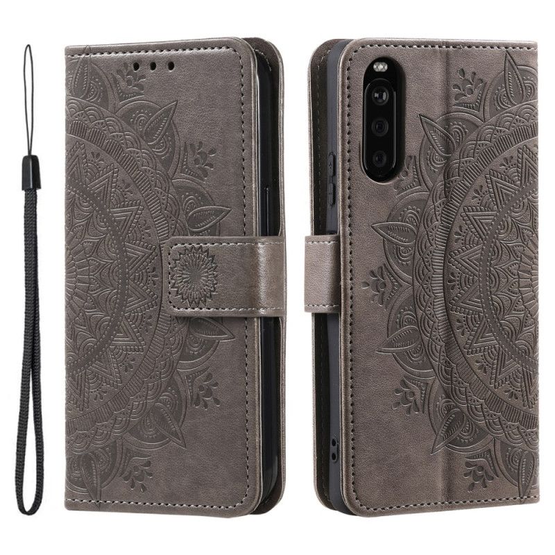 Folio-hoesje Sony Xperia 10 Vi Telefoonhoesje Mandala-bandpatroon