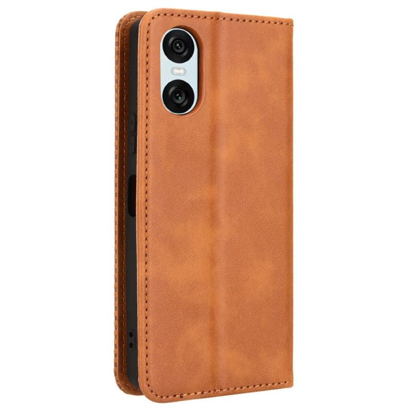 Folio-hoesje Sony Xperia 10 Vi Vintagestijl