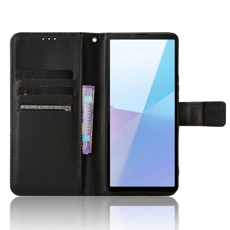 Leren Hoesje Sony Xperia 10 Vi Strappunten