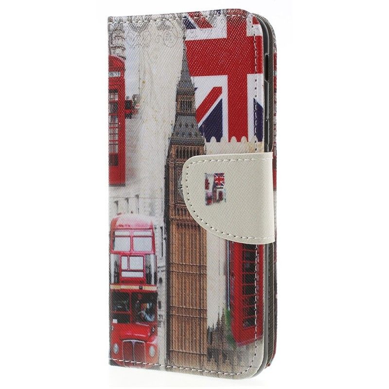 Flip Case Leren Samsung Galaxy J6 Leven In Londen