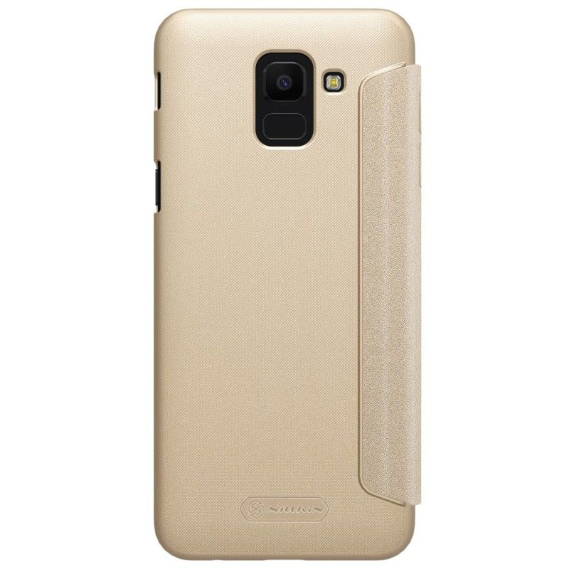 Folio-hoesje Samsung Galaxy J6 Goud Zwart Nillkin