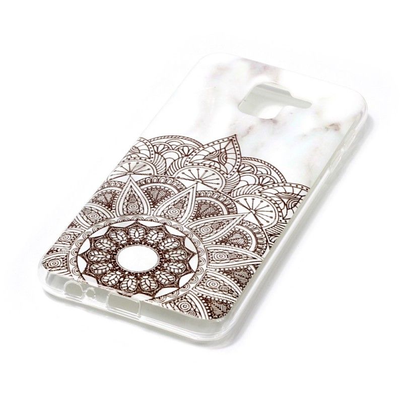 Hoesje Samsung Galaxy J6 Telefoonhoesje Gemarmerde Mandala