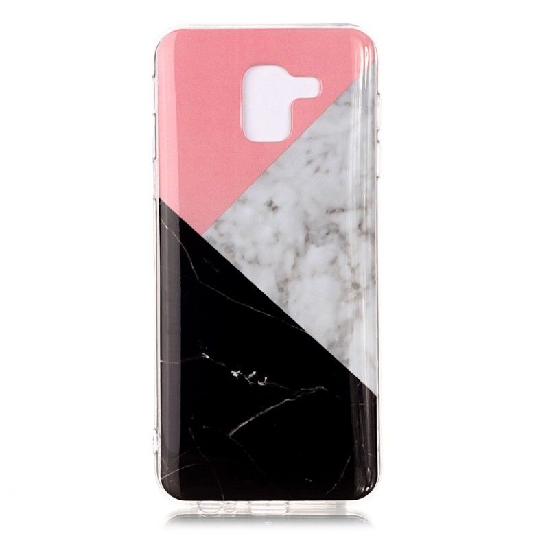 Hoesje voor Samsung Galaxy J6 Geometrisch Marmereffect