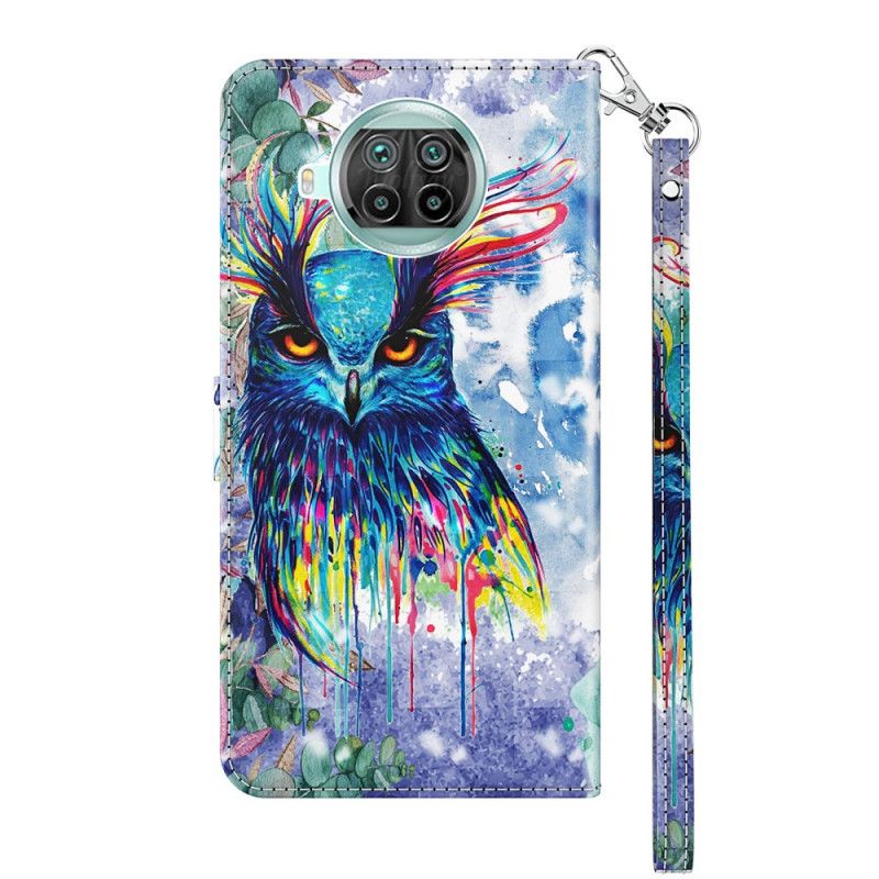 Bescherming Hoesje Xiaomi Mi 10T Lite 5G / Redmi Note 9 Pro 5G Telefoonhoesje Aquarel Vogel