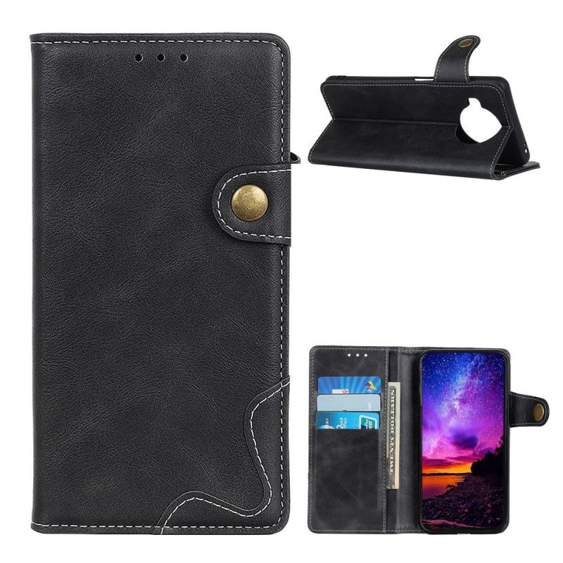 Cover Folio-hoesje Xiaomi Mi 10T Lite 5G / Redmi Note 9 Pro 5G Rood Zwart Telefoonhoesje Artistiek Naaien