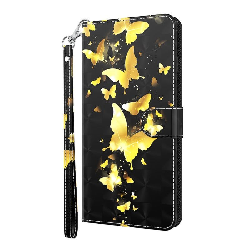 Cover Folio-hoesje Xiaomi Mi 10T Lite 5G / Redmi Note 9 Pro 5G Telefoonhoesje Gele Vlinders