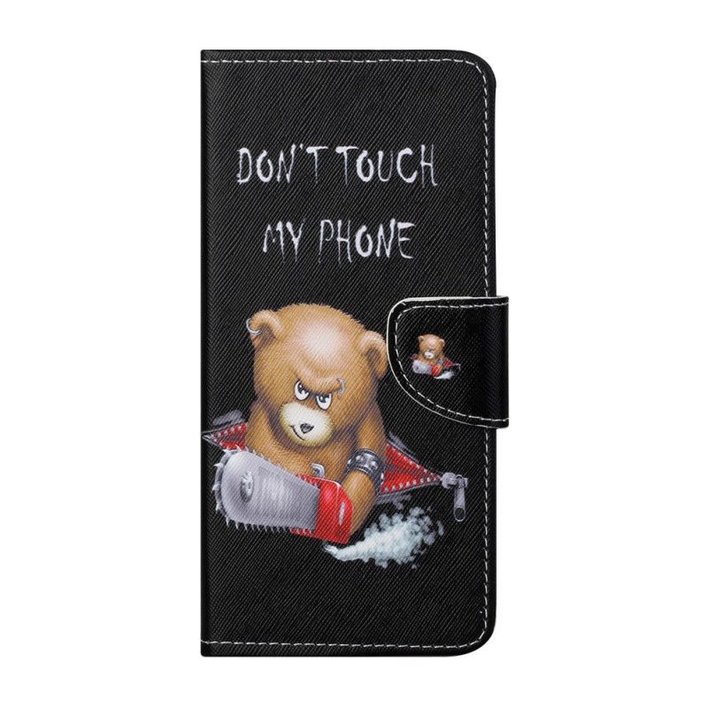 Cover Folio-hoesje Xiaomi Mi 10T Lite 5G / Redmi Note 9 Pro 5G Telefoonhoesje Gevaarlijke Beer