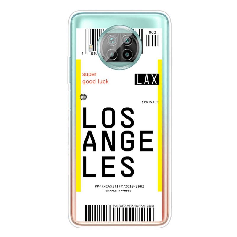 Cover Hoesje Xiaomi Mi 10T Lite 5G / Redmi Note 9 Pro 5G Telefoonhoesje Instapkaart Naar Los Angeles