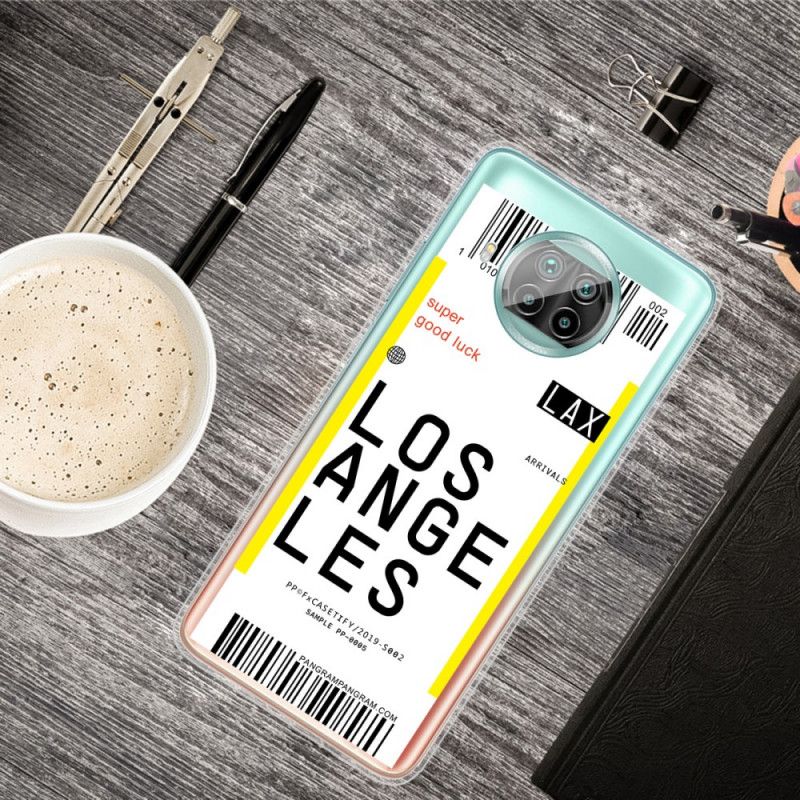 Cover Hoesje Xiaomi Mi 10T Lite 5G / Redmi Note 9 Pro 5G Telefoonhoesje Instapkaart Naar Los Angeles