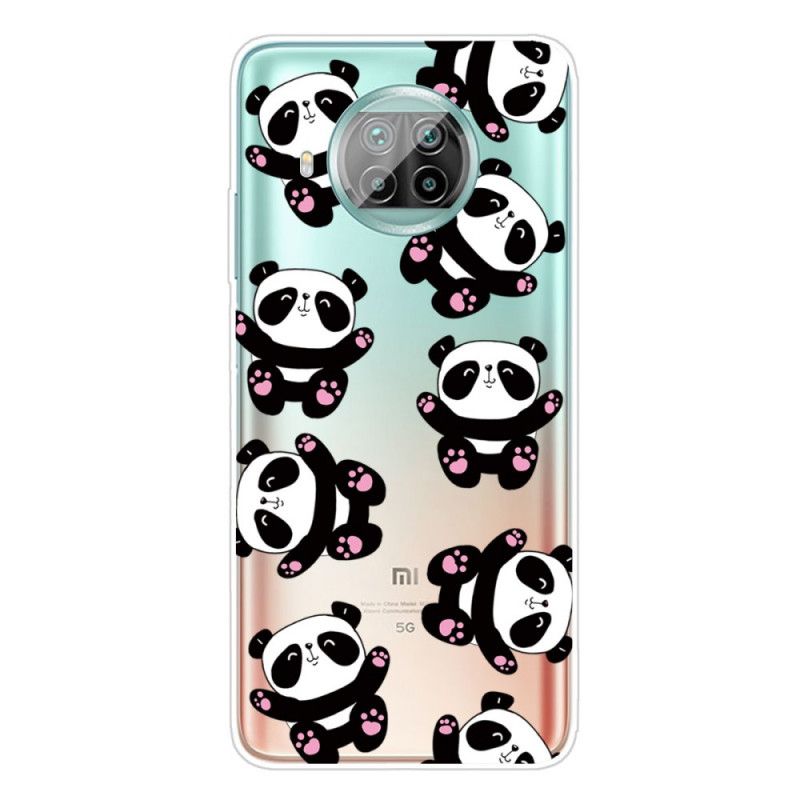 Cover Hoesje Xiaomi Mi 10T Lite 5G / Redmi Note 9 Pro 5G Telefoonhoesje Panda'S Hebben Plezier