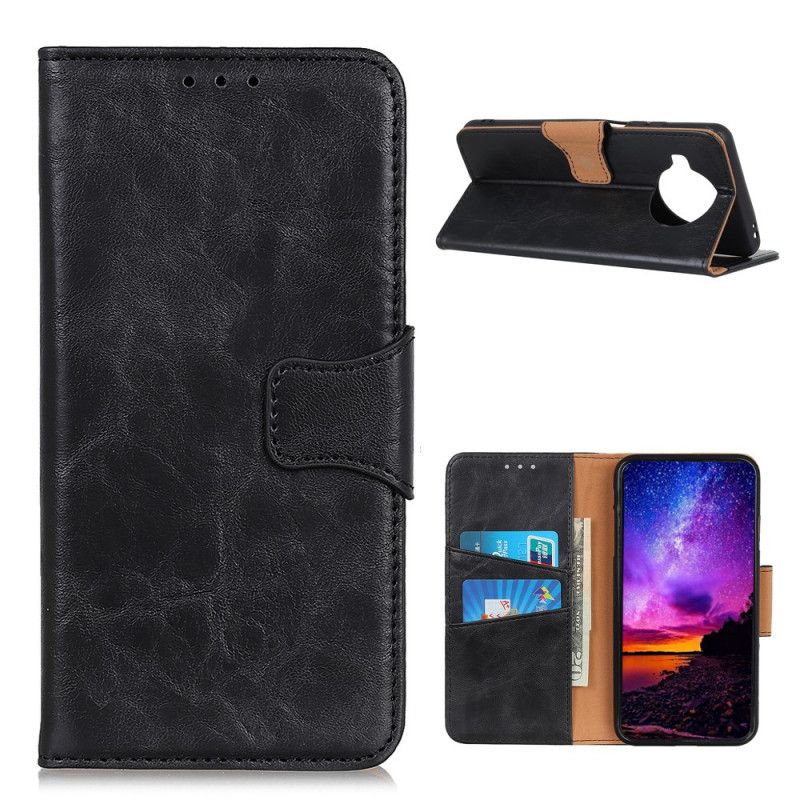 Flip Case Leren Xiaomi Mi 10T Lite 5G / Redmi Note 9 Pro 5G Rood Zwart Splitleer