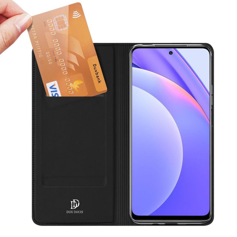 Folio-hoesje voor Xiaomi Mi 10T Lite 5G / Redmi Note 9 Pro 5G Donkerblauw Zwart Dux Ducis