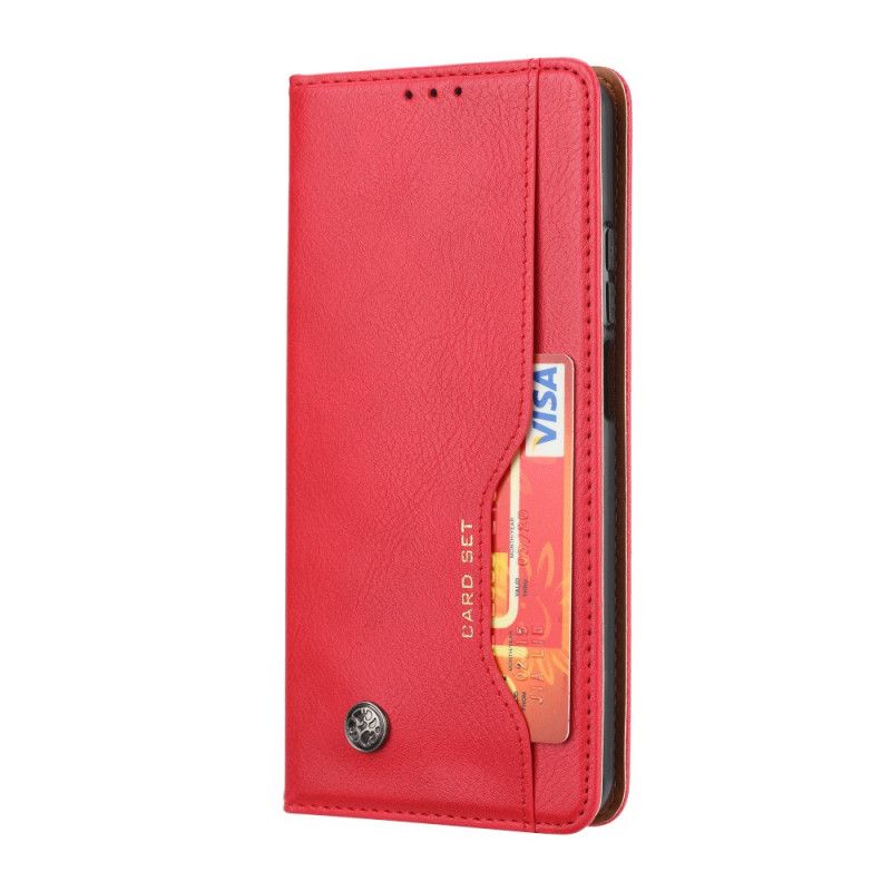 Folio-hoesje Xiaomi Mi 10T Lite 5G / Redmi Note 9 Pro 5G Rood Zwart Kaarthouder