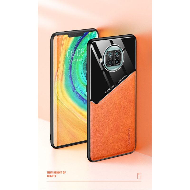 Hoesje voor Xiaomi Mi 10T Lite 5G / Redmi Note 9 Pro 5G Rood Zwart Magnetisch Leereffect