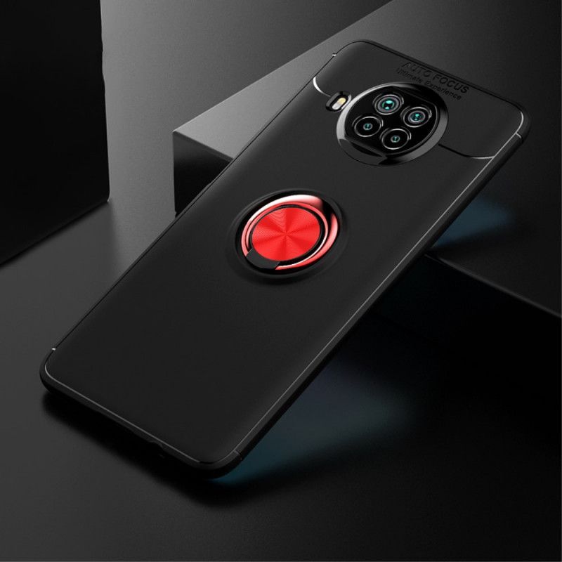 Hoesje voor Xiaomi Mi 10T Lite 5G / Redmi Note 9 Pro 5G Rood Zwart Roterende Ring