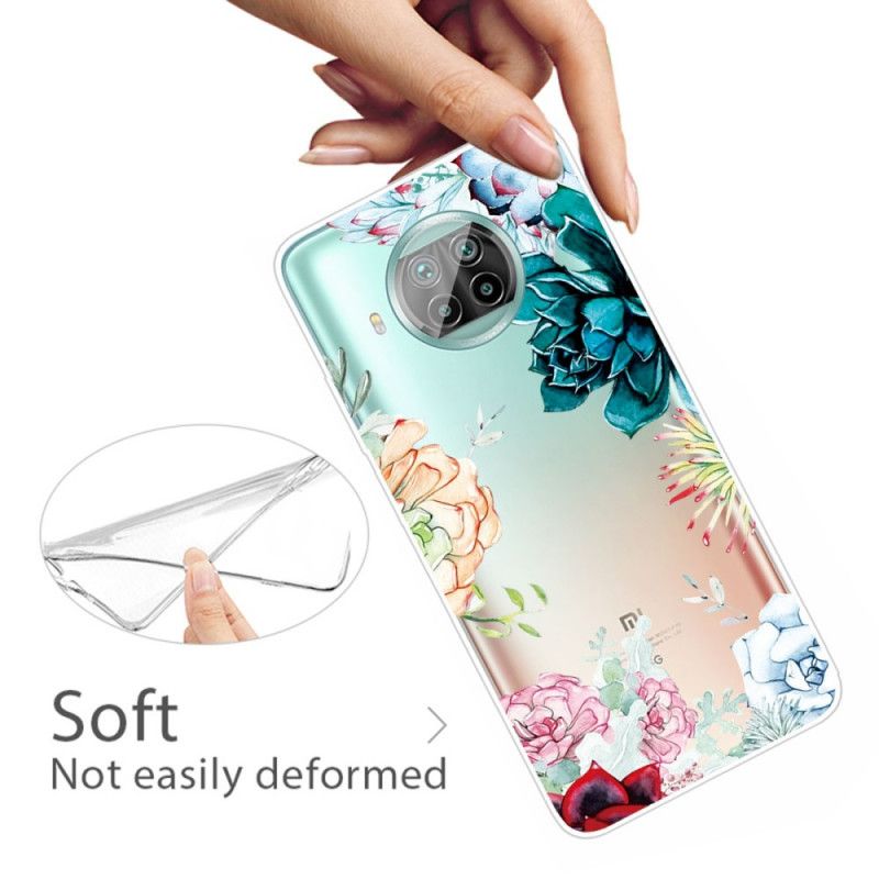 Hoesje Xiaomi Mi 10T Lite 5G / Redmi Note 9 Pro 5G Aquarel Bloemen