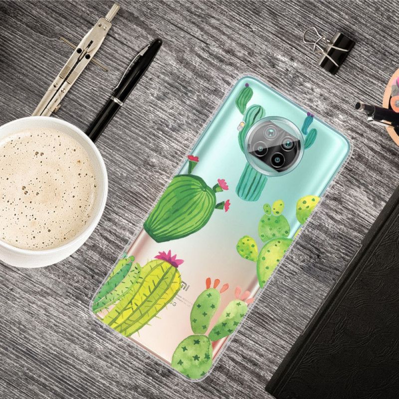 Hoesje Xiaomi Mi 10T Lite 5G / Redmi Note 9 Pro 5G Aquarel Cactus