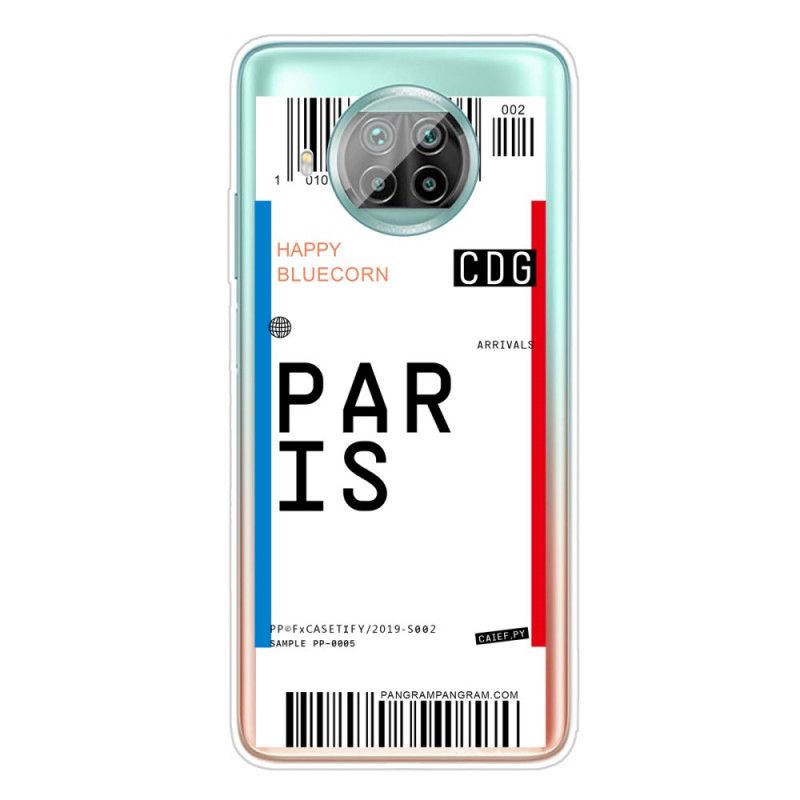 Hoesje Xiaomi Mi 10T Lite 5G / Redmi Note 9 Pro 5G Telefoonhoesje Instapkaart Naar Parijs