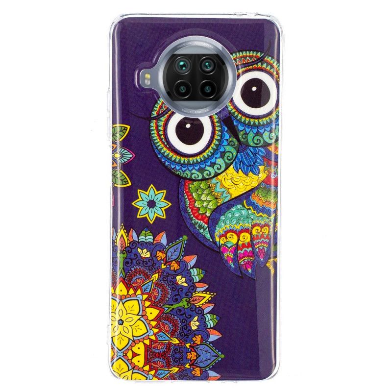 Hoesje Xiaomi Mi 10T Lite 5G / Redmi Note 9 Pro 5G Telefoonhoesje Neon Mandala Uil