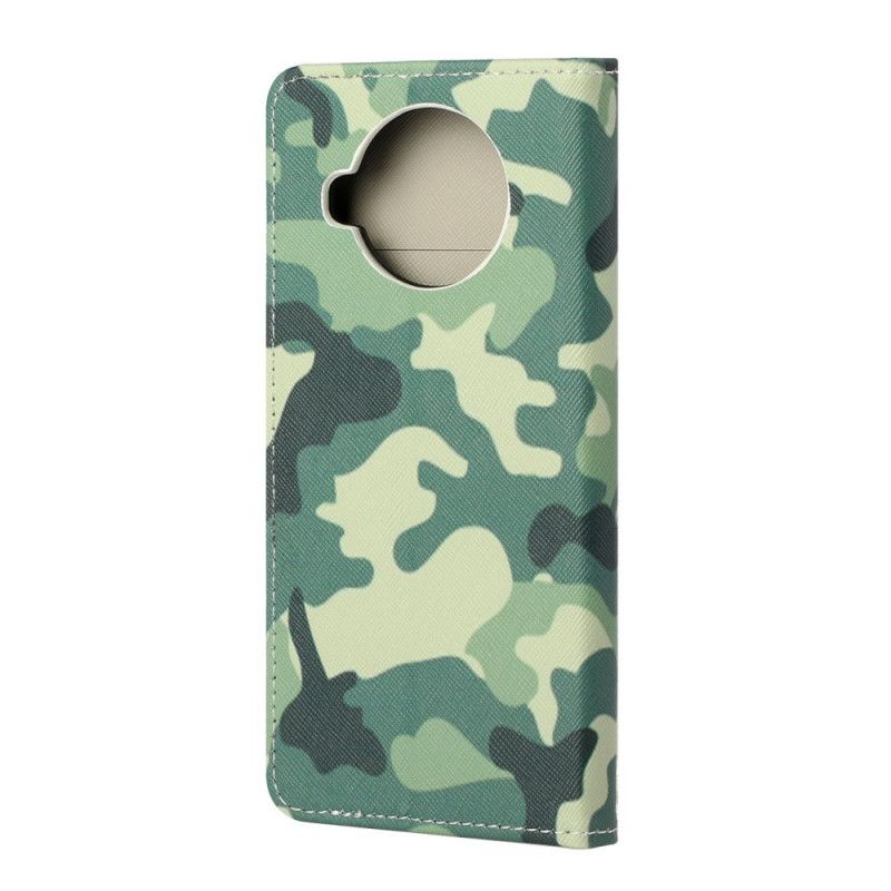 Leren Hoesje Xiaomi Mi 10T Lite 5G / Redmi Note 9 Pro 5G Camouflage