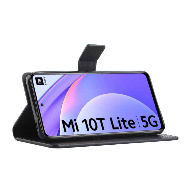 Leren Hoesje Xiaomi Mi 10T Lite 5G / Redmi Note 9 Pro 5G Eenvoudige Lychee