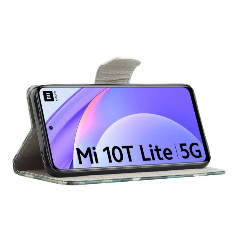 Leren Hoesje Xiaomi Mi 10T Lite 5G / Redmi Note 9 Pro 5G Retro Eiffeltoren