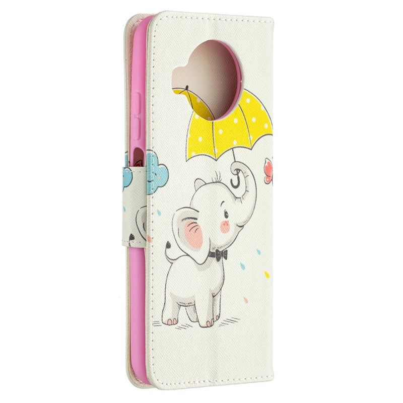 Leren Hoesje Xiaomi Mi 10T Lite 5G / Redmi Note 9 Pro 5G Telefoonhoesje Babyolifant
