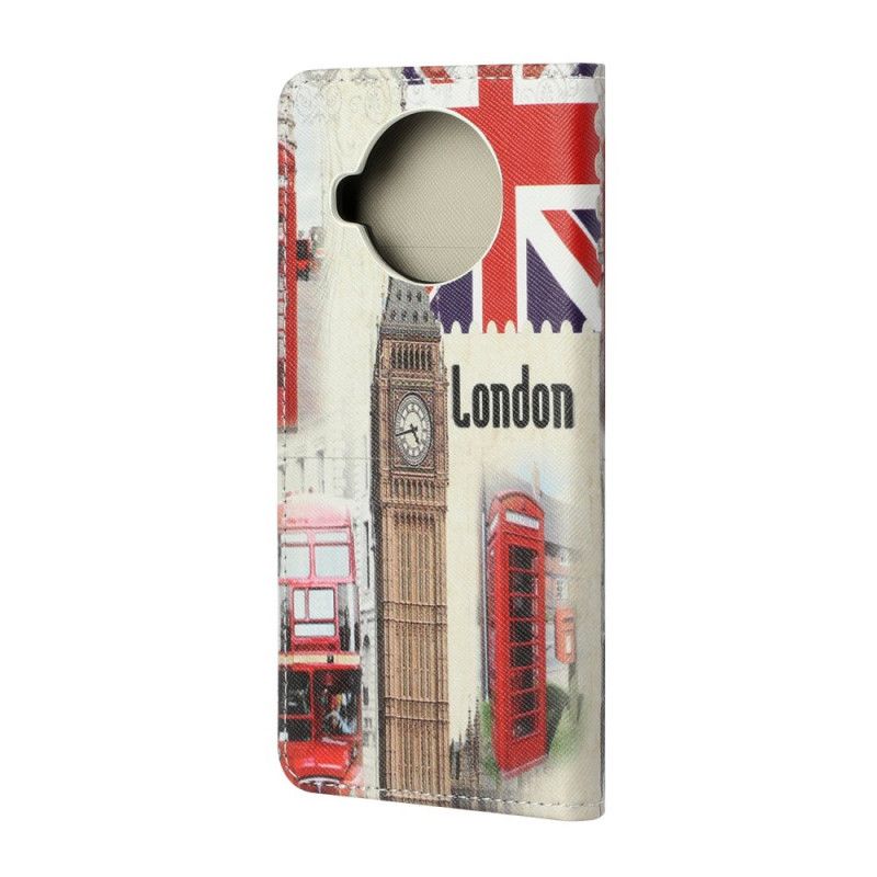 Leren Hoesje Xiaomi Mi 10T Lite 5G / Redmi Note 9 Pro 5G Telefoonhoesje Leven In Londen