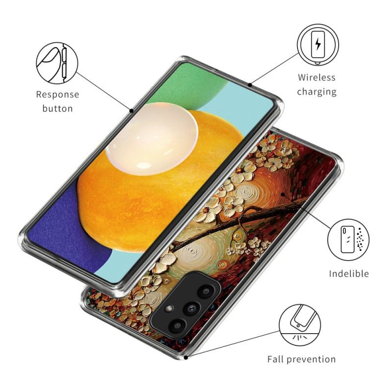 Case Hoesje Samsung Galaxy A15 Telefoonhoesje Geschilderde Bloemen