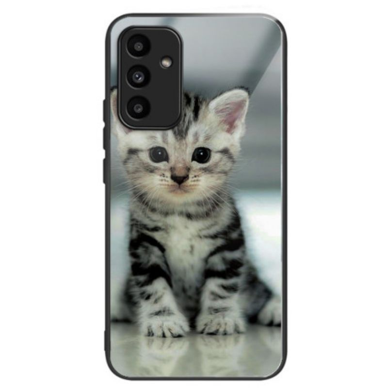 Case Hoesje Samsung Galaxy A15 Telefoonhoesje Katje Van Gehard Glas