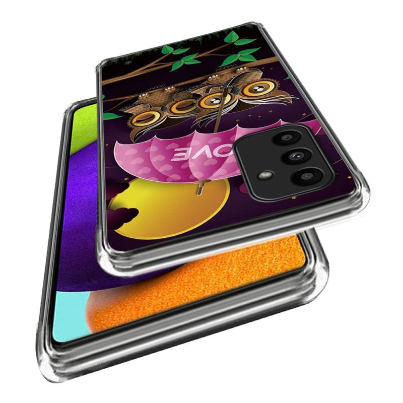 Cover Hoesje Samsung Galaxy A15 Telefoonhoesje Paar Uilen