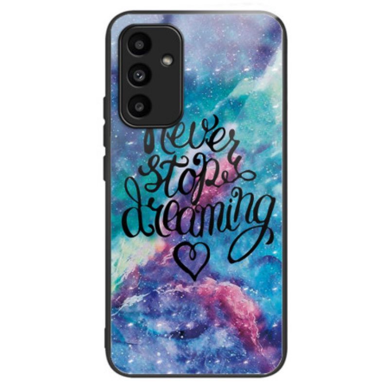 Cover Hoesje Samsung Galaxy A15 Telefoonhoesje Stop Nooit Met Dromen