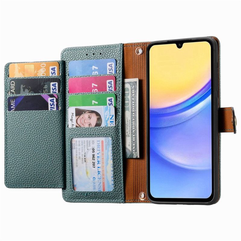 Folio-hoesje Samsung Galaxy A15 Telefoonhoesje Hartpatroon En Rfid-bescherming